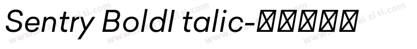 Sentry BoldI talic字体转换